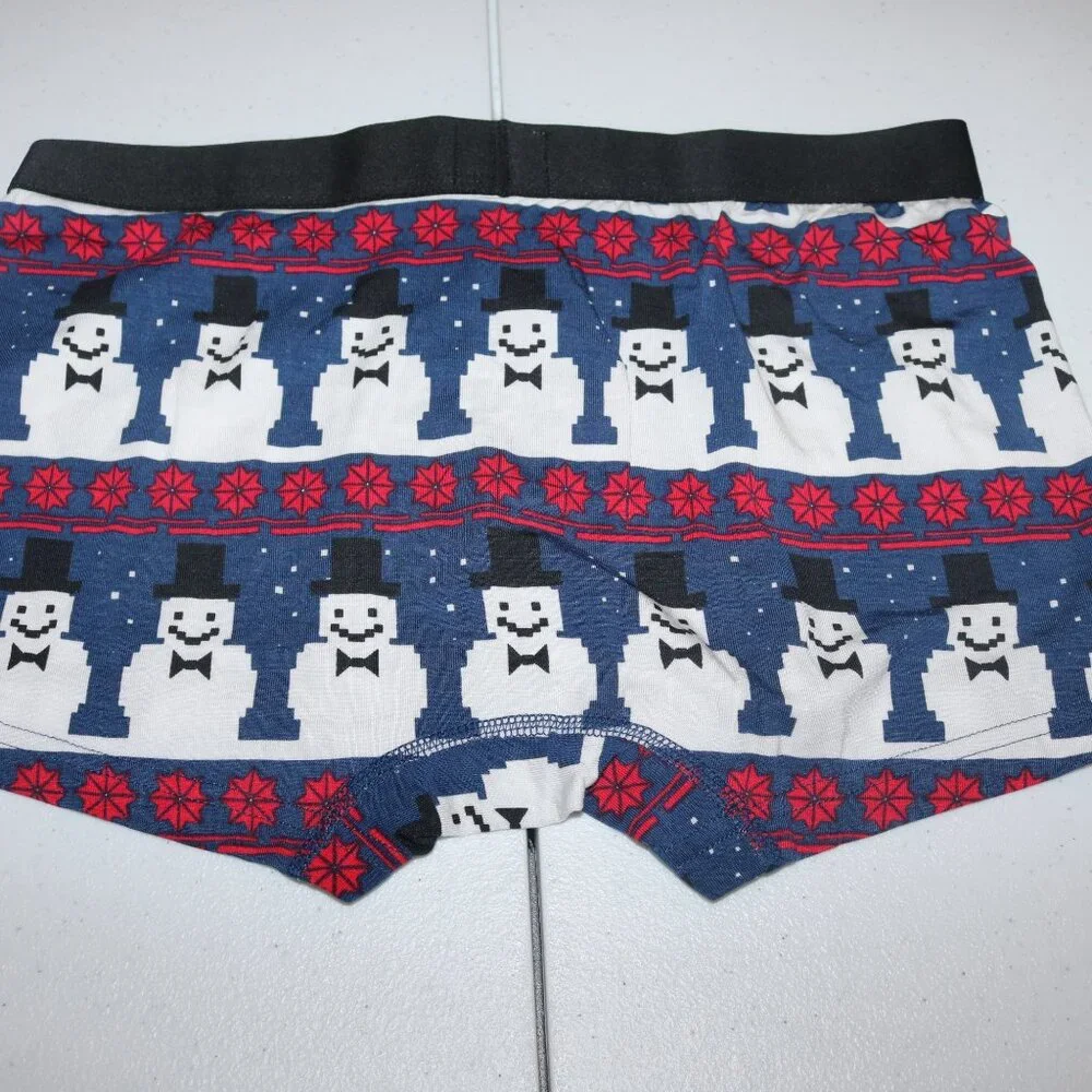 MeUndies snowmen men's Trunks size medium